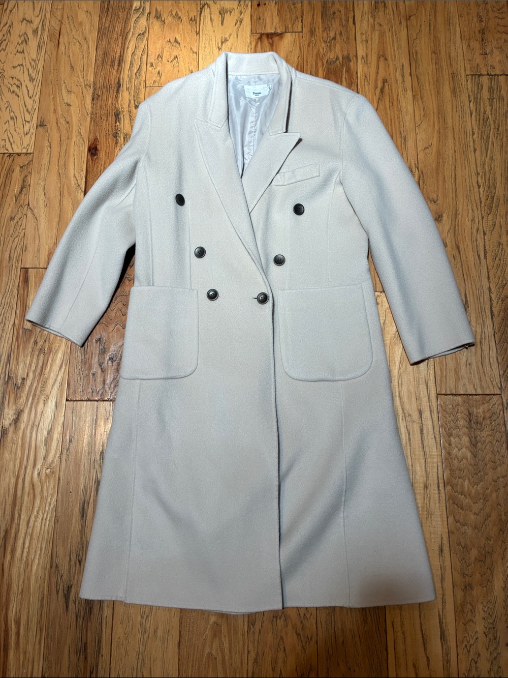 Frankie Shop Cream Wool Coat  -  S/XS